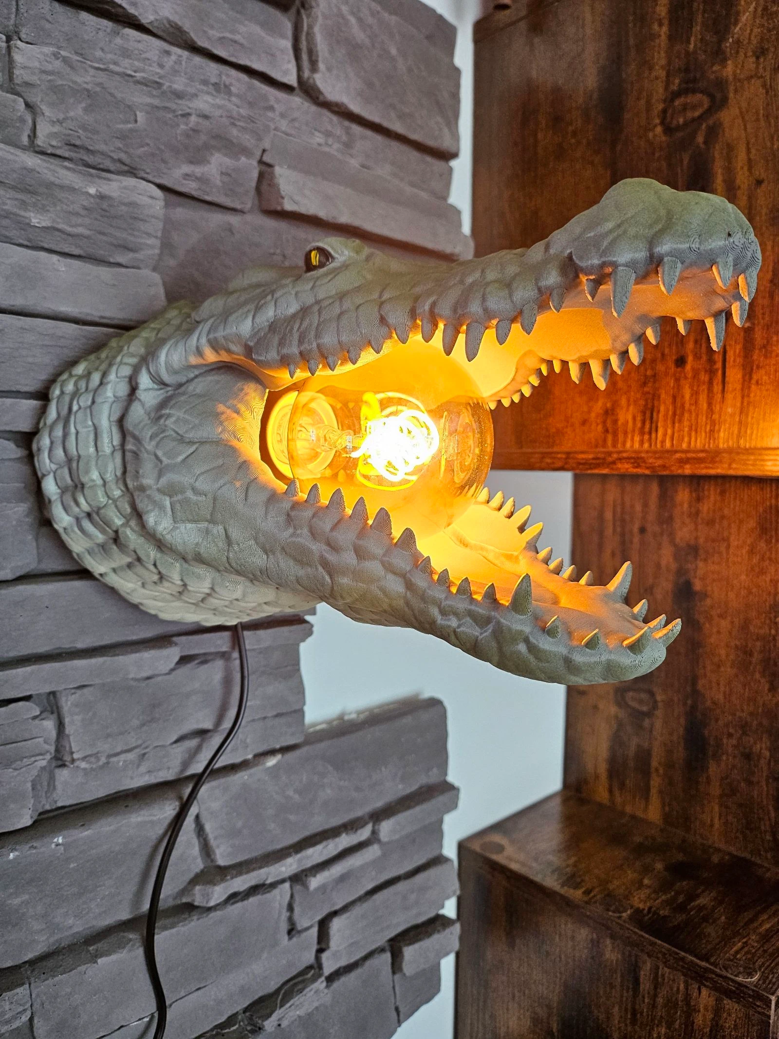 Lampe crocodile